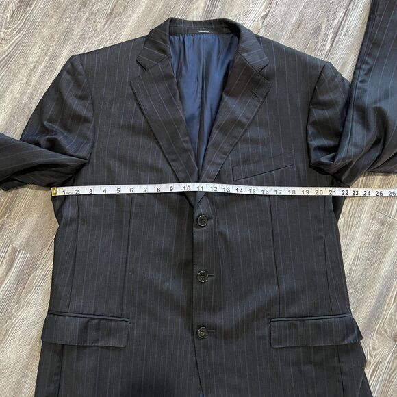 Ermenegildo Zegna Traveller Micronsphere Blazer 54R 100% Wool Pinstripe Italy - Picture 4 of 11